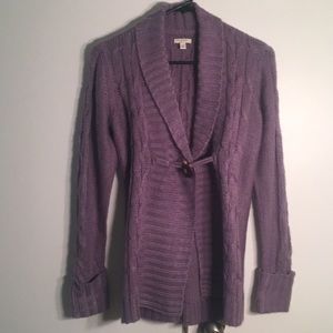Soft purple cardigan